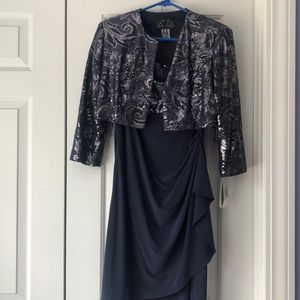 Alex Evenings Sequin Dress with sequined Jacket